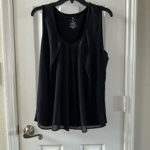New York & Company Black Sleeveless Blouse